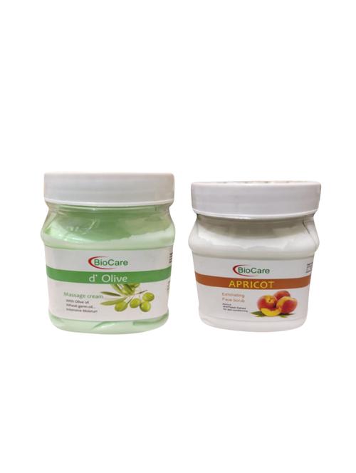 biocare d olive cream 500gm and apricot scrub 500gm - 16863043 - Standard Image - 1