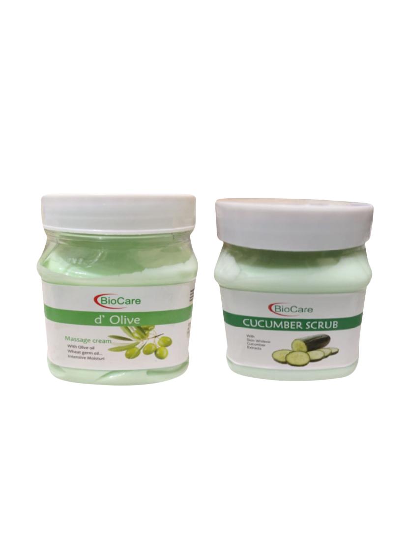 biocare d olive cream 500gm and cucumber scrub 500gm - 16863047 - Zoom Image - 1