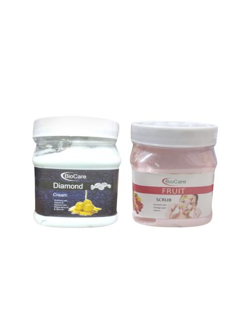 biocare diamond cream 500gm and fruit scrub 500gm - 16863051 - Standard Image - 1