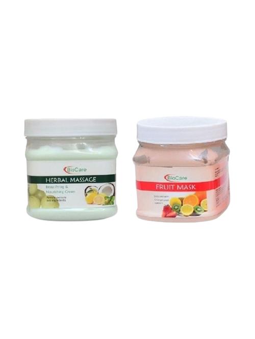 biocare herbal massage cream 500gm and fruit mask 500gm - 16863088 - Standard Image - 1