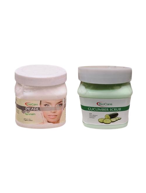biocare pearl cream 500gm and cucumber scrub 500gm - 16863102 - Standard Image - 1