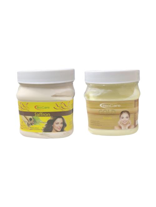 biocare saffron cream 500gm and gold scrub 500gm - 16863107 - Standard Image - 1