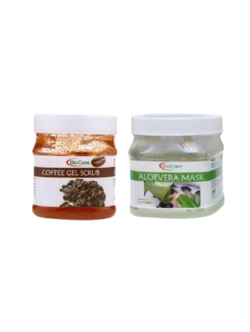 biocare coffee gel srub gel 500gm and aloevera mask 500gm - 16863128 - Standard Image - 1