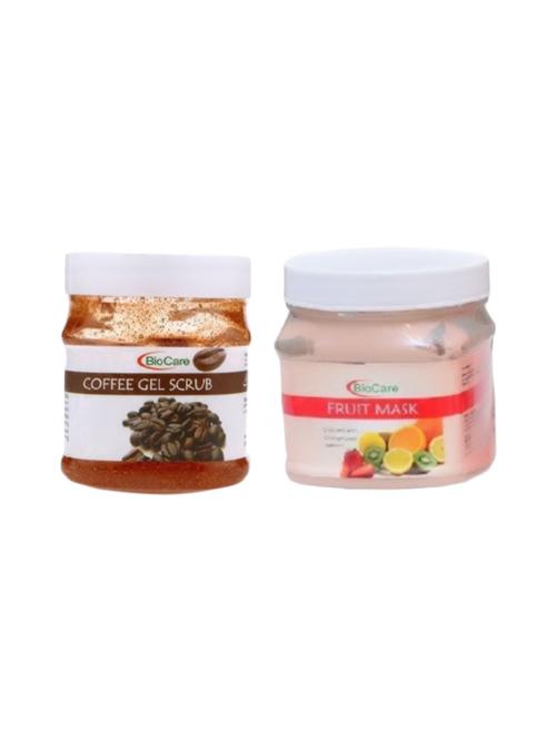 biocare coffee gel srub gel 500gm and fruit mask 500gm - 16863132 - Standard Image - 1