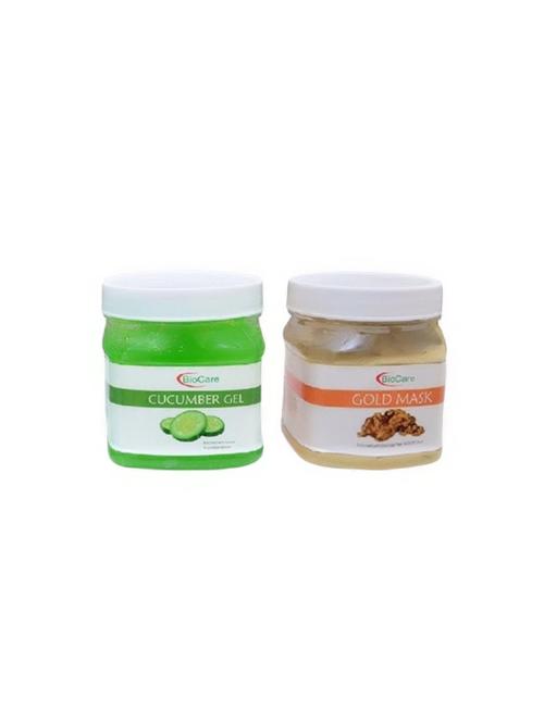 biocare cucumber gel 500gm and gold mask 500gm - 16863134 - Standard Image - 1