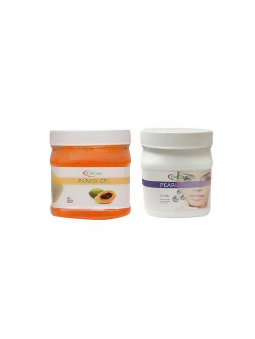 biocare papaya gel 500gm and pearl scrub 500gm - 16863158 - Standard Image - 1