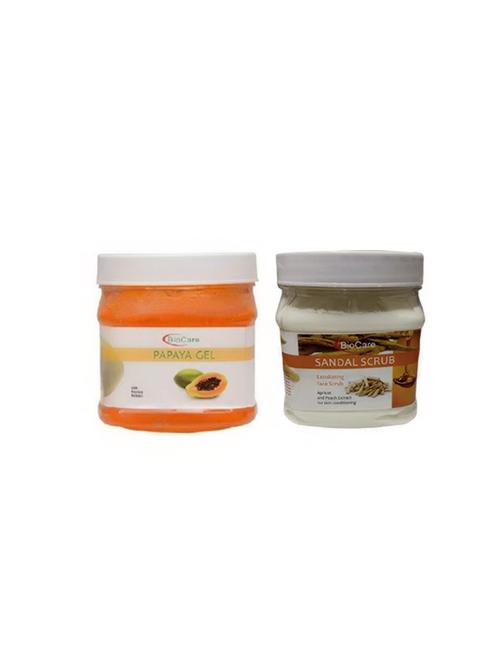 biocare papaya gel 500gm and sandal scrub 500gm - 16863160 - Standard Image - 1