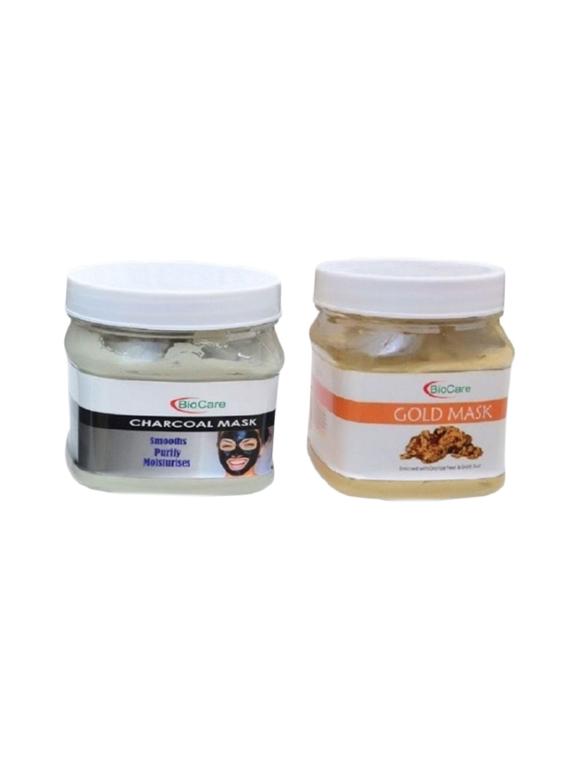 biocare charcoal mask 500gm and gold mask 500gm - 16863169 - Zoom Image - 1
