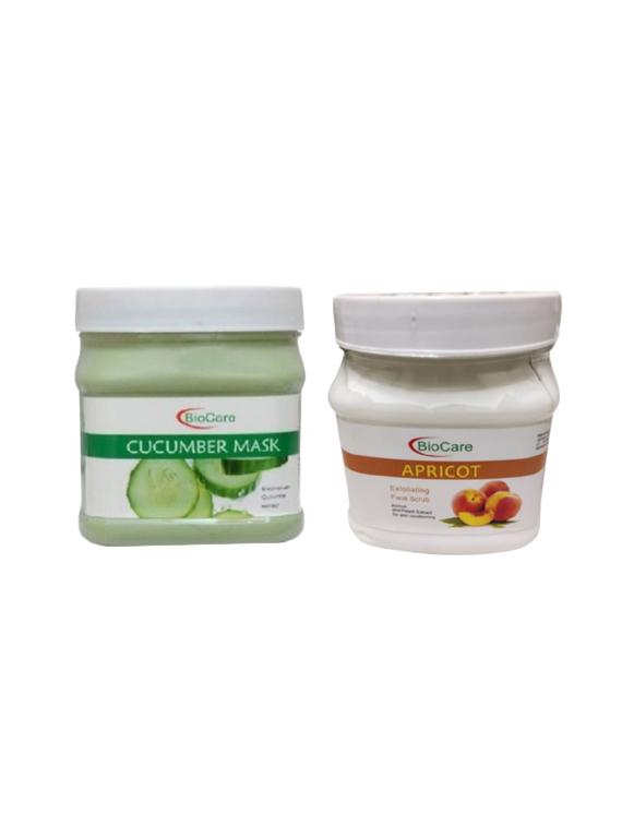 biocare cucumber mask 500gm and apricot scrub 500gm - 16863176 - Zoom Image - 1