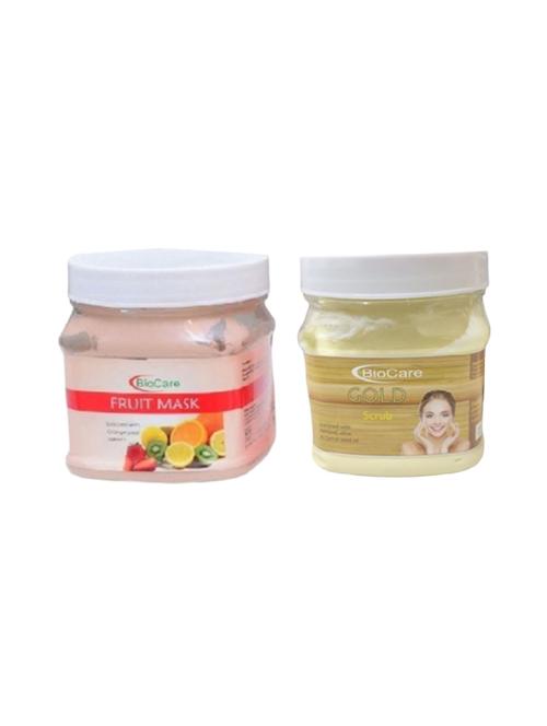 biocare fruit mask 500gm and gold scrub 500gm - 16863186 - Standard Image - 1