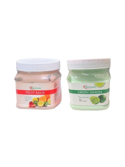 biocare fruit mask 500gm and green lemon scrub 500gm - 16863187 - Standard Image - 1