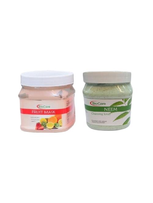 biocare fruit mask 500gm and neem scrub 500gm - 16863189 - Standard Image - 1