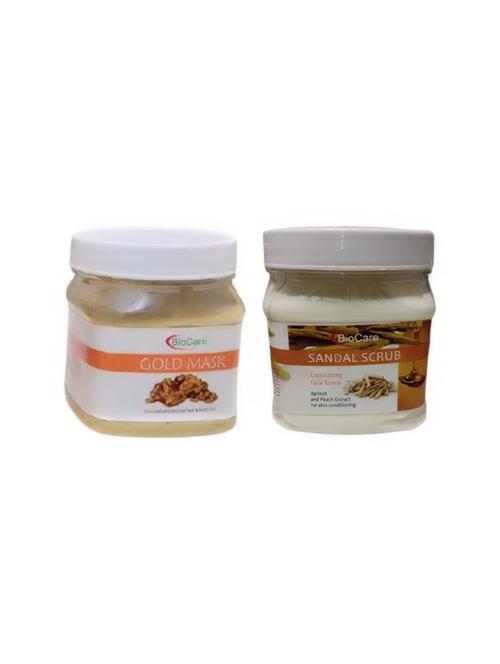 biocare gold mask 500gm and sandal scrub 500gm - 16863195 - Standard Image - 1