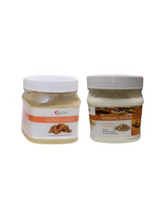 biocare gold mask 500gm and sandal scrub 500gm - 16863195 - Zoom Image - 1