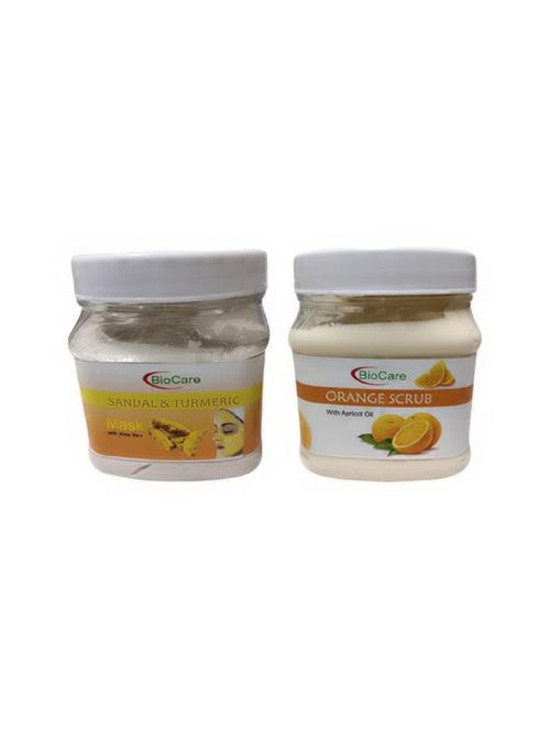 biocare sandal turmeric mask 500gm and orange scrub 500gm - 16863217 - Standard Image - 1