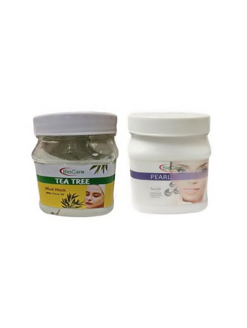 biocare tea tree mud mask 500gm and pearl scrub 500gm - 16863220 - Standard Image - 1