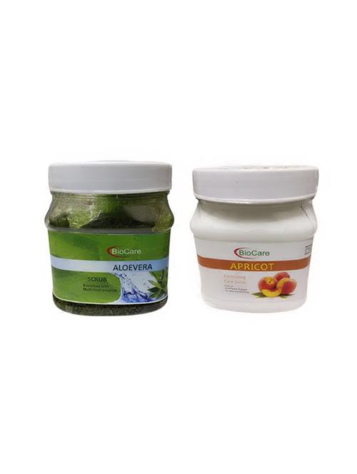 biocare aloevera scrub 500gm and apricot scrub 500gm - 16863225 - Standard Image - 1