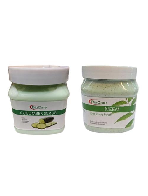 biocare cucumber scrub 500gm and neem scrub 500gm - 16863257 - Standard Image - 1