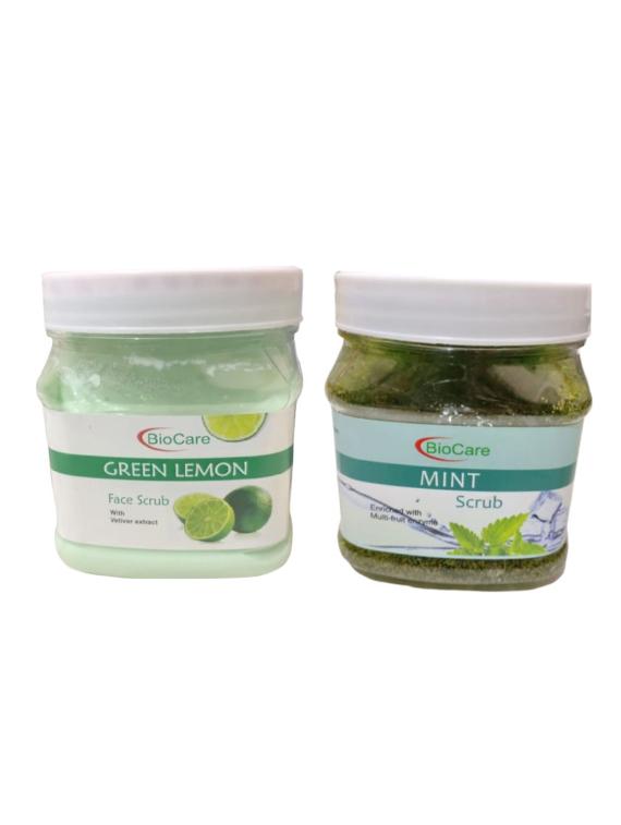 biocare green lemon scrub 500gm and mint scrub 500gm - 16863281 - Zoom Image - 1