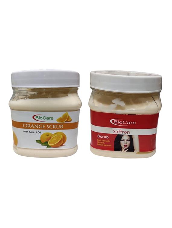 biocare orange scrub 500gm and saffron scrub 500gm - 16863297 - Zoom Image - 1