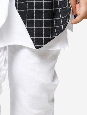 black cotton kurta sets - 16863764 - Standard Image - 5