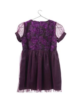 purple net frock - 16863779 - Standard Image - 2