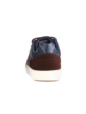 brown leather lace up sneakers - 16864311 - Standard Image - 3