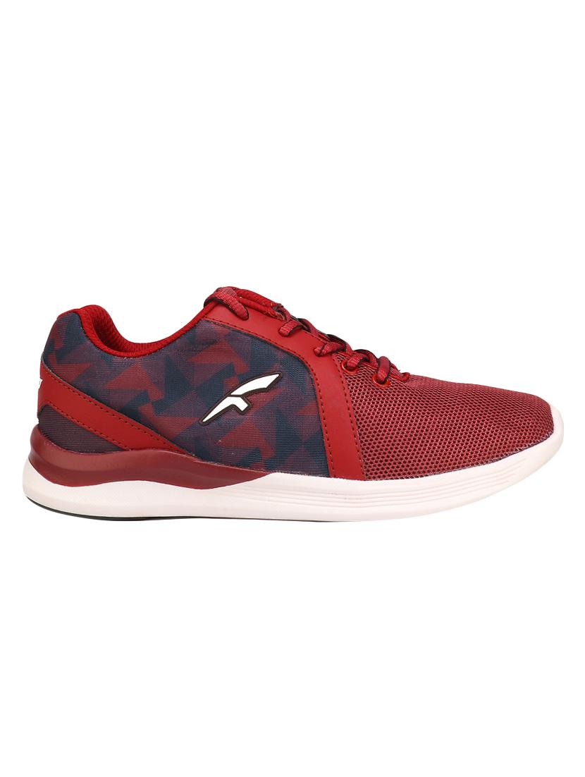 red lace-up sports shoes - 16864342 - Zoom Image - 2