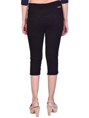 high rise denim capri - 16864345 - Standard Image - 3