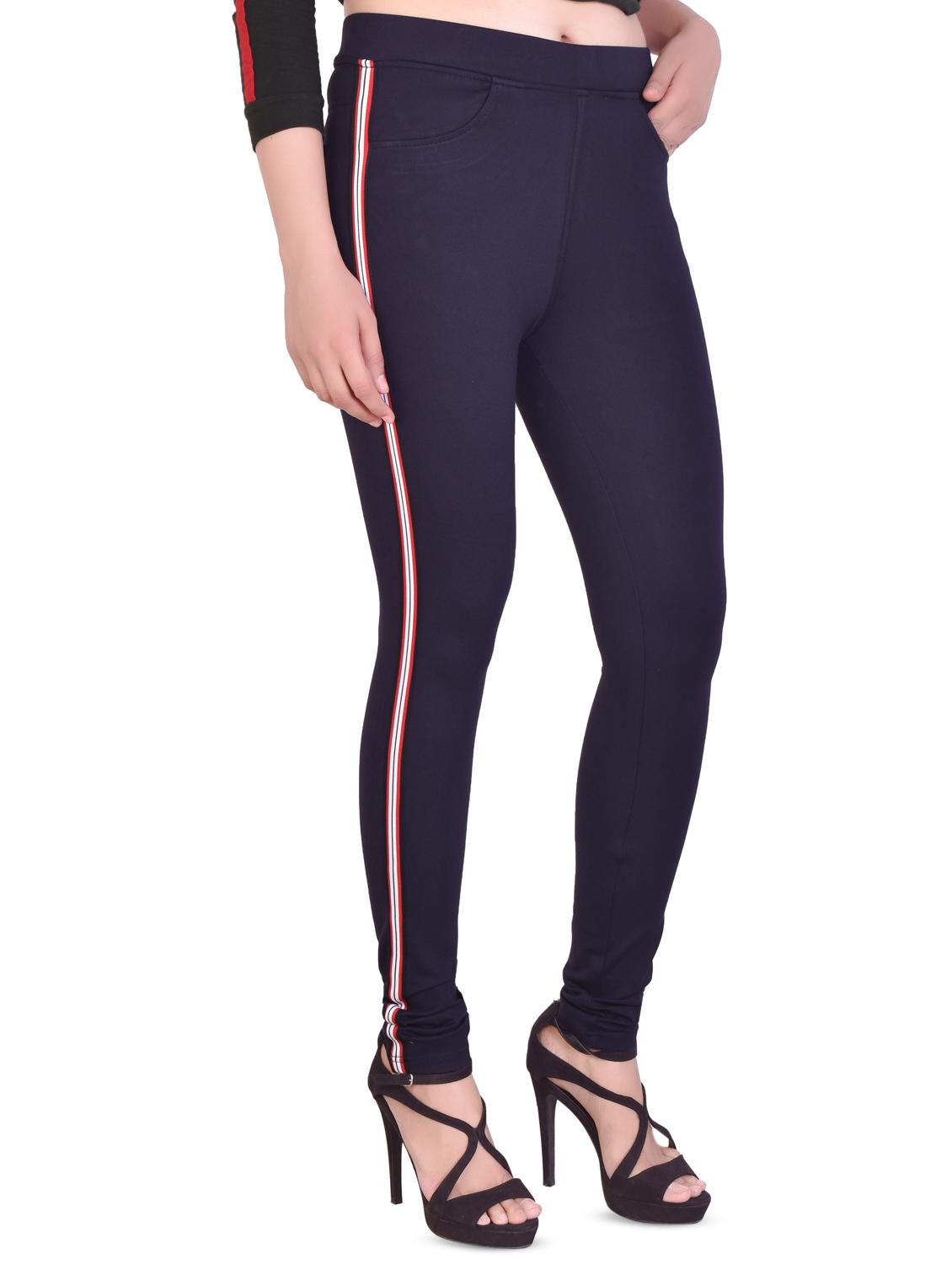 high rise side taped jeggings - 16864373 - Zoom Image - 2