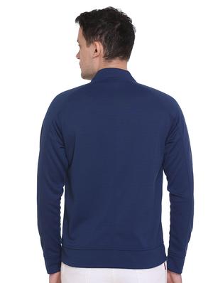 navy blue color block quilted jacket - 16864593 - Standard Image - 3