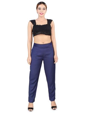 high rise solid trouser - 16864619 - Standard Image - 4