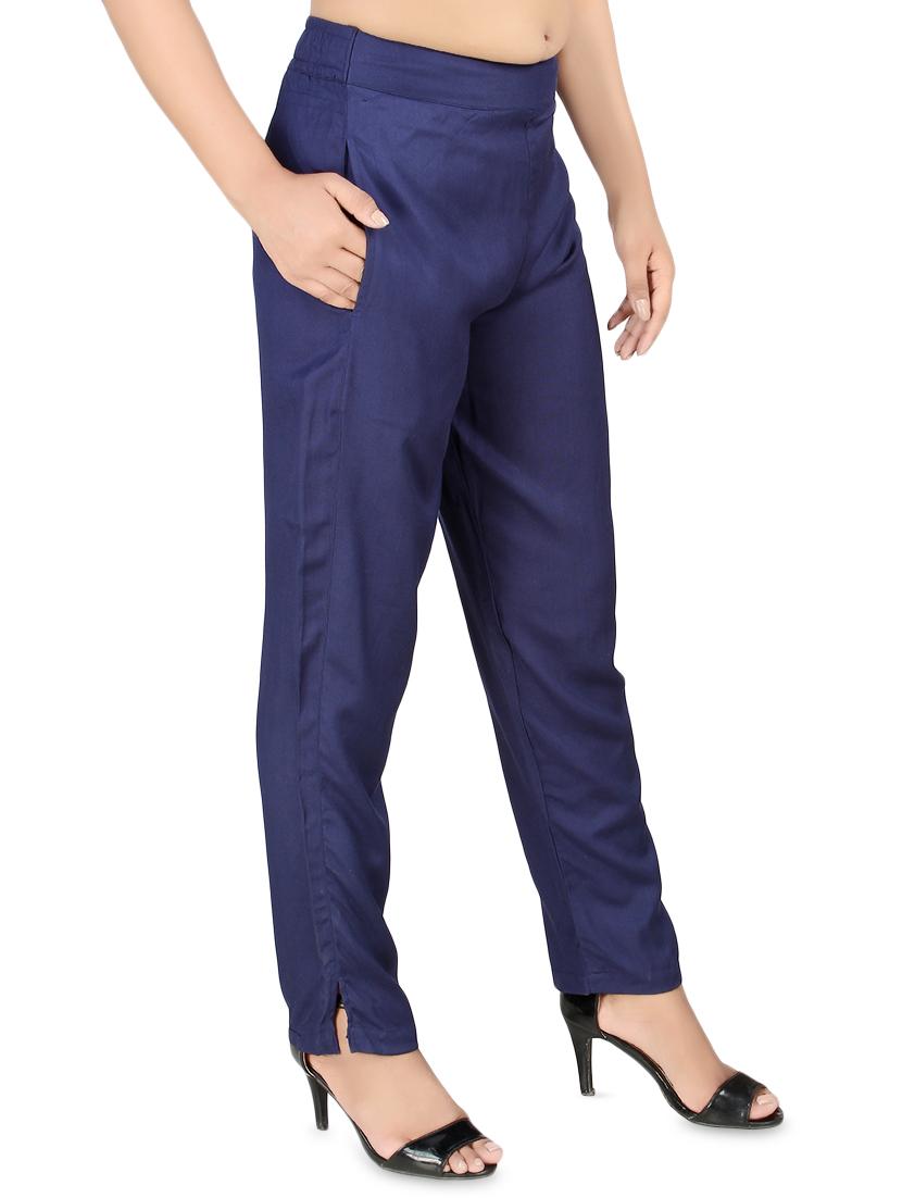 high rise solid trouser - 16864619 - Zoom Image - 2