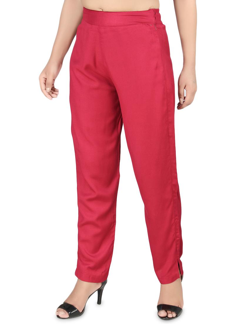 high rise solid trouser - 16864620 - Zoom Image - 2
