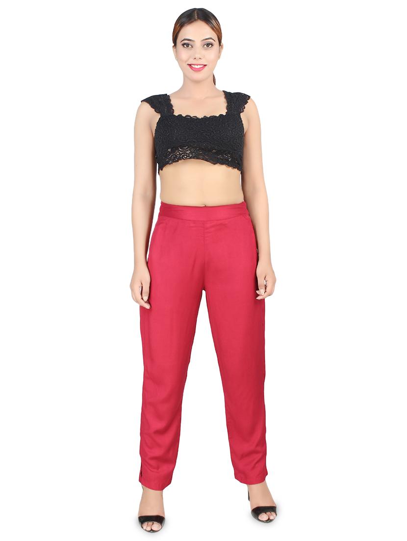 high rise solid trouser - 16864620 - Zoom Image - 4