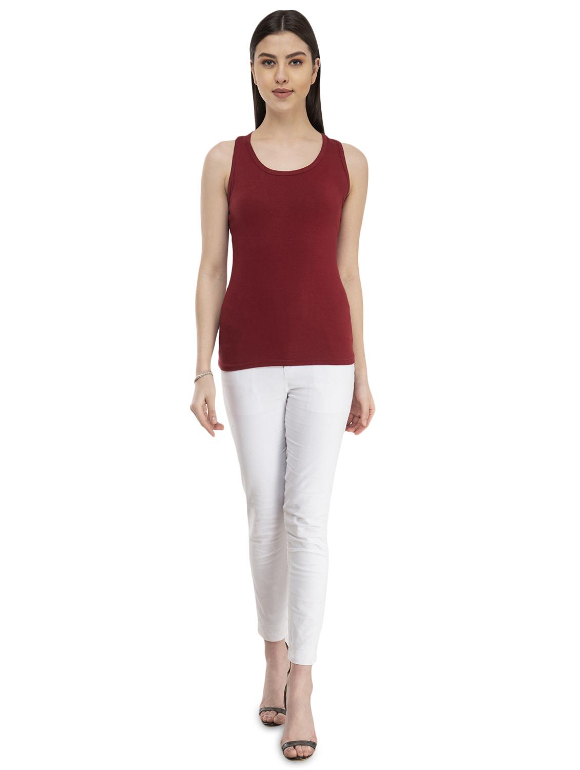 racer back solid tank top - 16864634 - Zoom Image - 4
