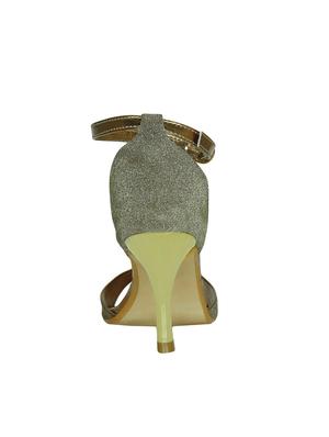 gold closed back sandals - 16864651 - Standard Image - 3