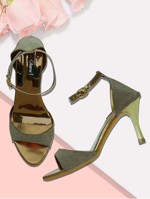 gold closed back sandals - 16864651 - Standard Image - 5