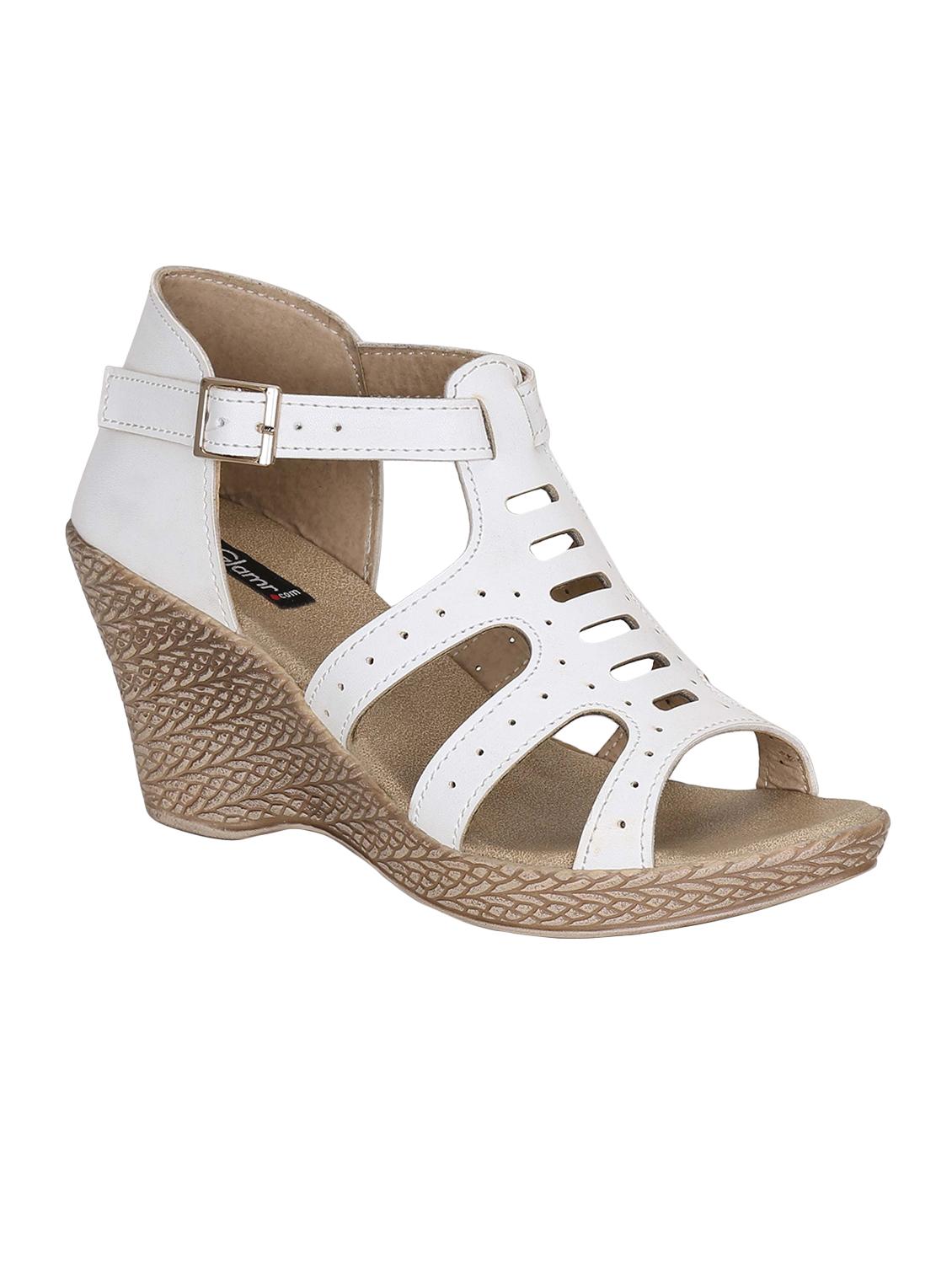 white closed back wedges - 16864652 - Zoom Image - 1