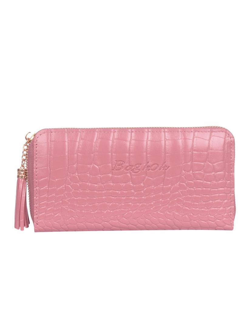 pink leatherette clutch - 16864732 - Zoom Image - 1