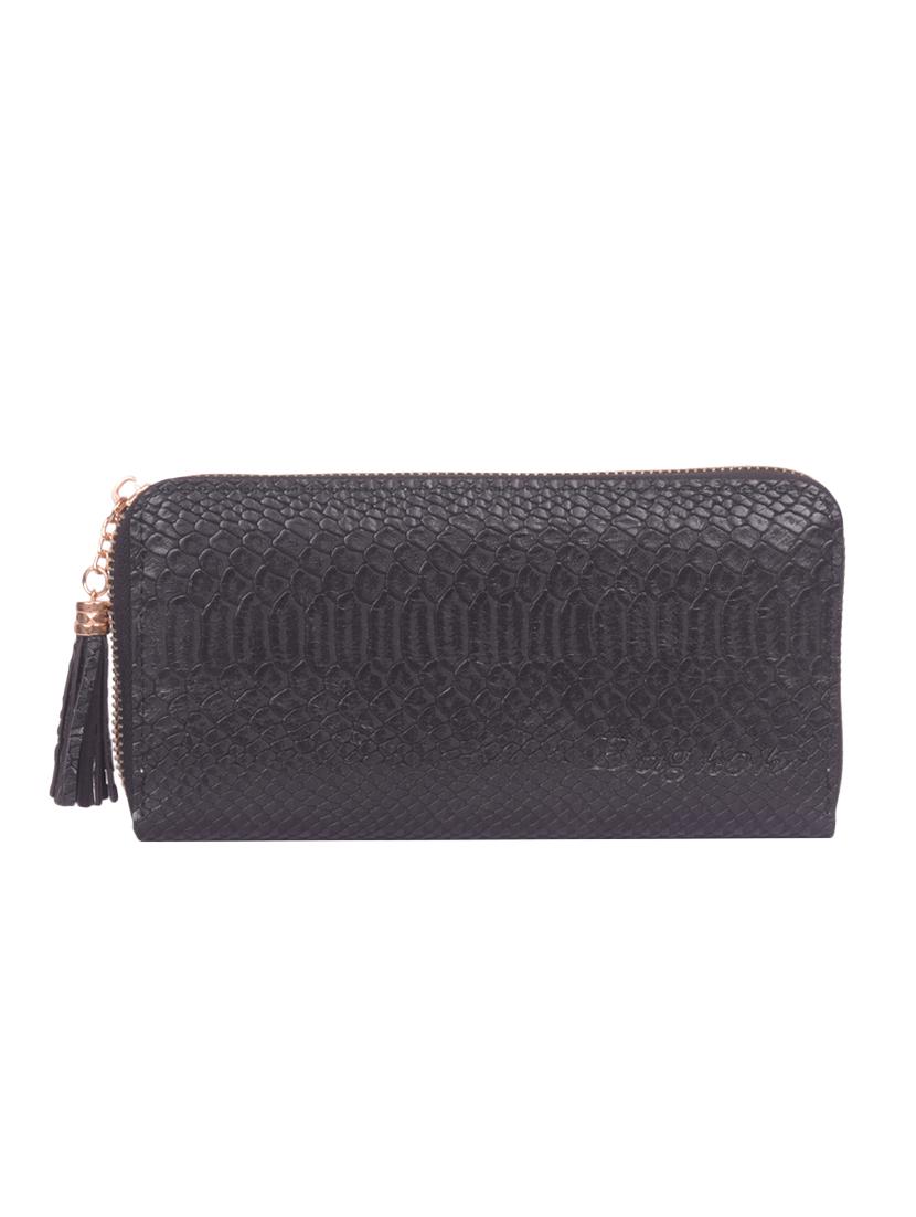 black leatherette clutch - 16864736 - Zoom Image - 1