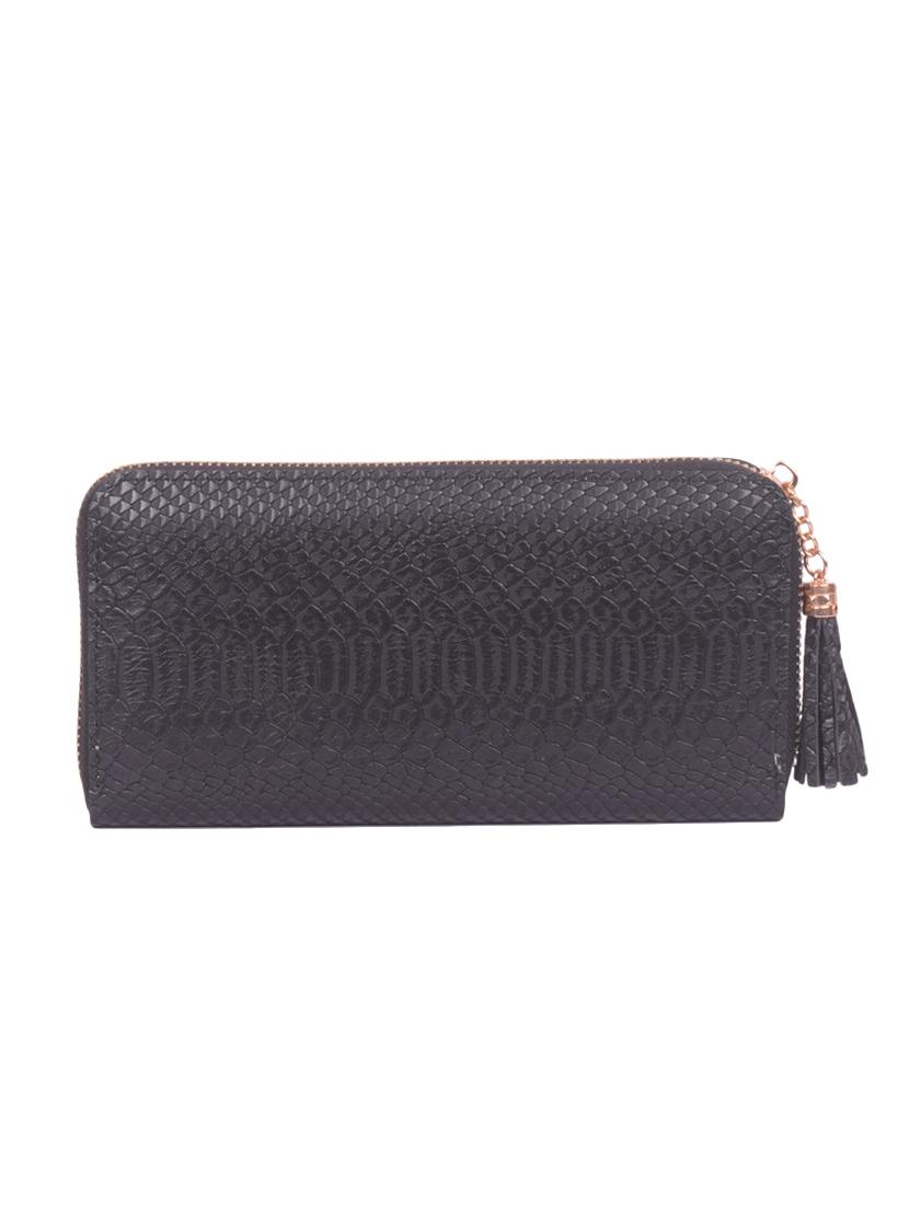 black leatherette clutch - 16864736 - Zoom Image - 2