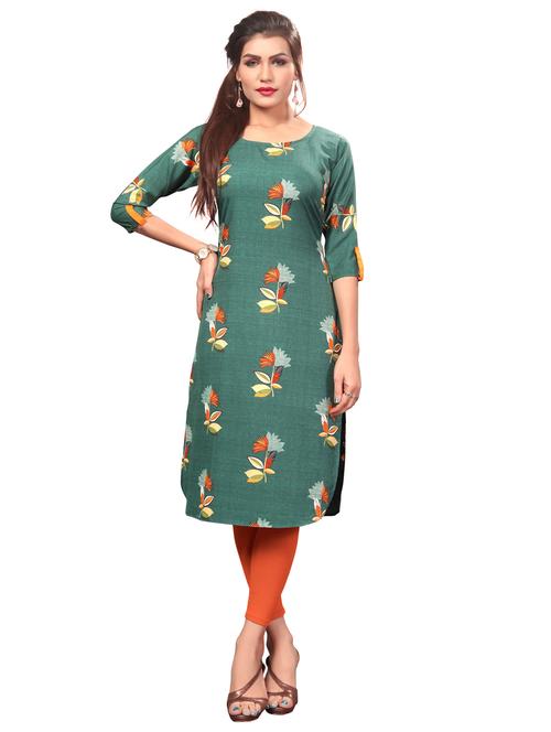 floral straight kurta - 16864753 - Standard Image - 1