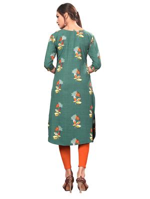 floral straight kurta - 16864753 - Standard Image - 2