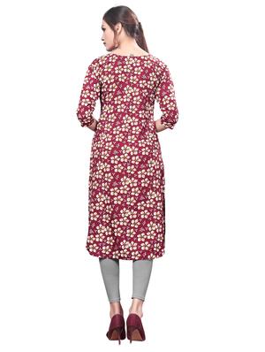 floral straight kurta - 16864755 - Standard Image - 2
