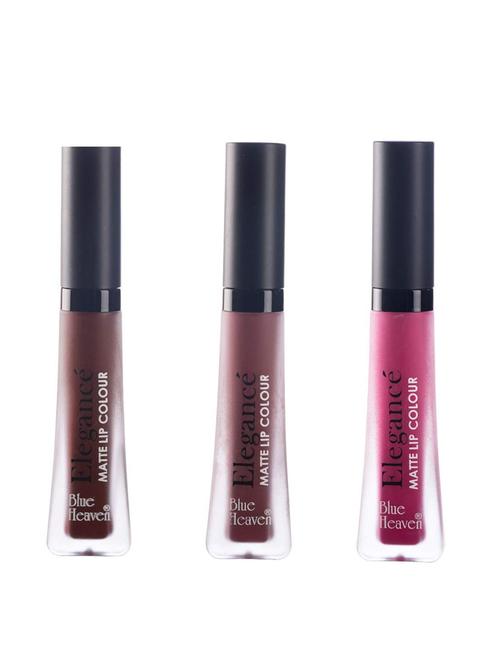 blue heaven elegance waterproof matte lip color (shades-5, 7, 8) - 16865344 - Standard Image - 1