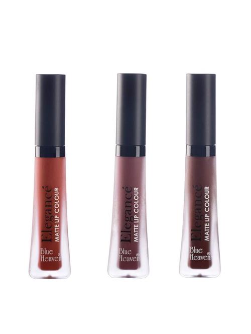 blue heaven elegance waterproof matte lip color (shades-2,7,8) - 16865350 - Standard Image - 1