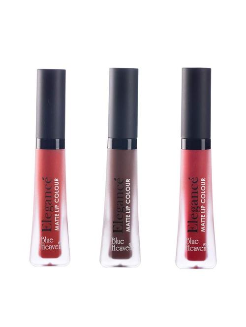 blue heaven elegance waterproof matte lip color (shades-3,6,9) - 16865352 - Standard Image - 1