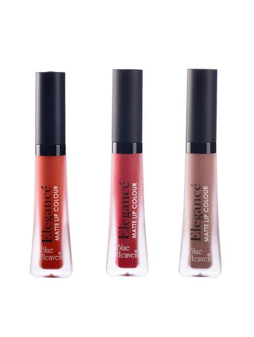 blue heaven elegance waterproof matte lip color (shades-4,9,11) - 16865353 - Standard Image - 1