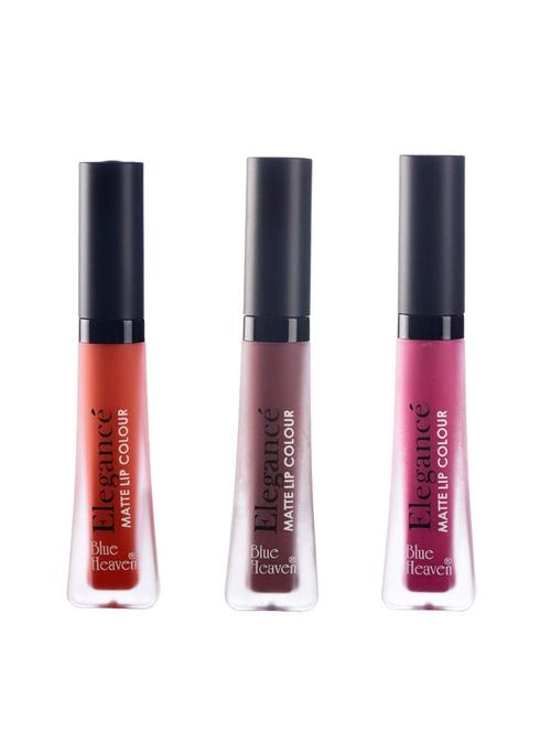 blue heaven elegance waterproof matte lip color (shades-4,7,8) - 16865355 - Standard Image - 1